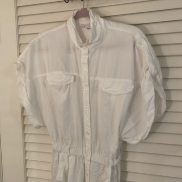 Young Fabulous & Broke Pants - NWT Young Fabulous & Broke White Soft Belted and Cuffed Jumpsuit